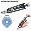 6" Fuse Pliers One-Way Wire Twister Aviation Safety Locking Pliers 7.5/15m Fuse Winding Wire Pliers Unidirectional Hand Tools