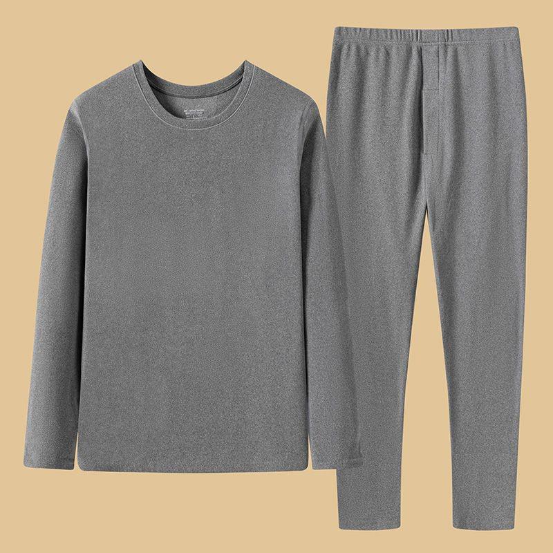 Мужской самонагревающийся двухсторонний костюм термобелья из немецкого бархата на осень и зиму - Плюс толстый бархат (1/2 шт.)