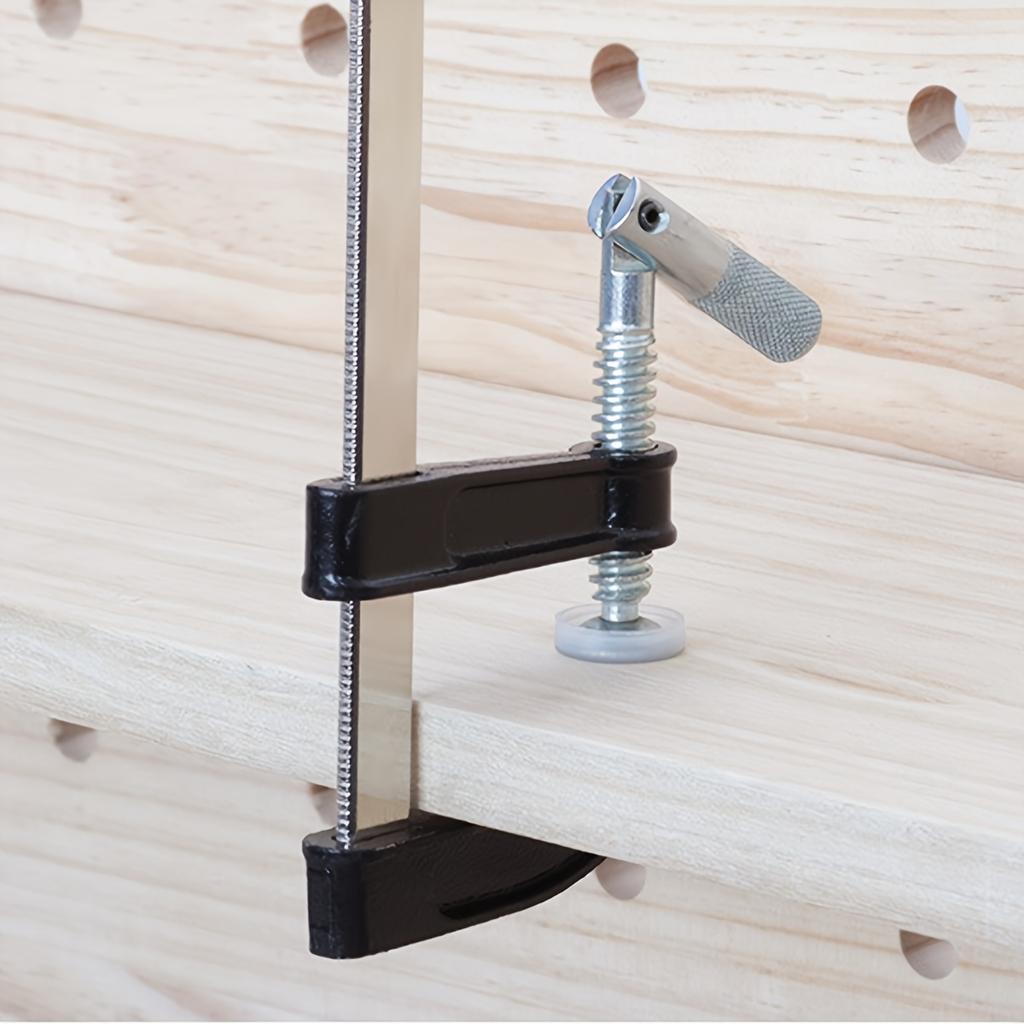 Набор стальных струбцин, 2 шт., 12 дюймов (2) Среднепрочная F-струбцина, регулируемая и быстросъемная, предел нагрузки 600 фунтов, для деревообработки