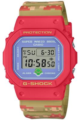 Часы Casio Модель-коллаборация SUPER MARIO BROTHERS Разноцветные DW-5600SMB-4JR Мужские