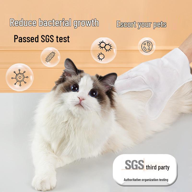Домашние кошки и собаки очищающие салфетки без смывания: Дезодорирующие перчатки для сухого купания для кошек и собак