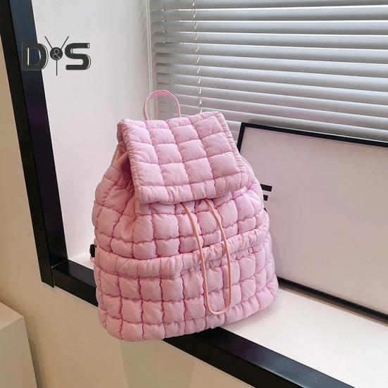 18л стеганый рюкзак для женщин пуховик походный рюкзак верхний клапан затягивающийся рюкзак подкладка дорожная сумка облако спортзал