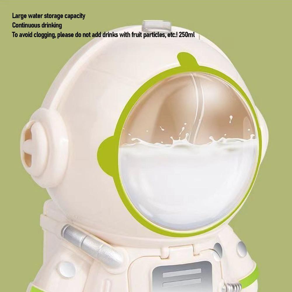 2 Pcs 250ml/8.45oz Water Dispenser Cup With Mini Cup Straw Cup Astronaut Water Dispenser For Travel