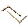 2PCs Metal Purse Frame Bag Clasp Lock Tailor DIY Accessories Alloy L Shaped Smooth 18.5cm