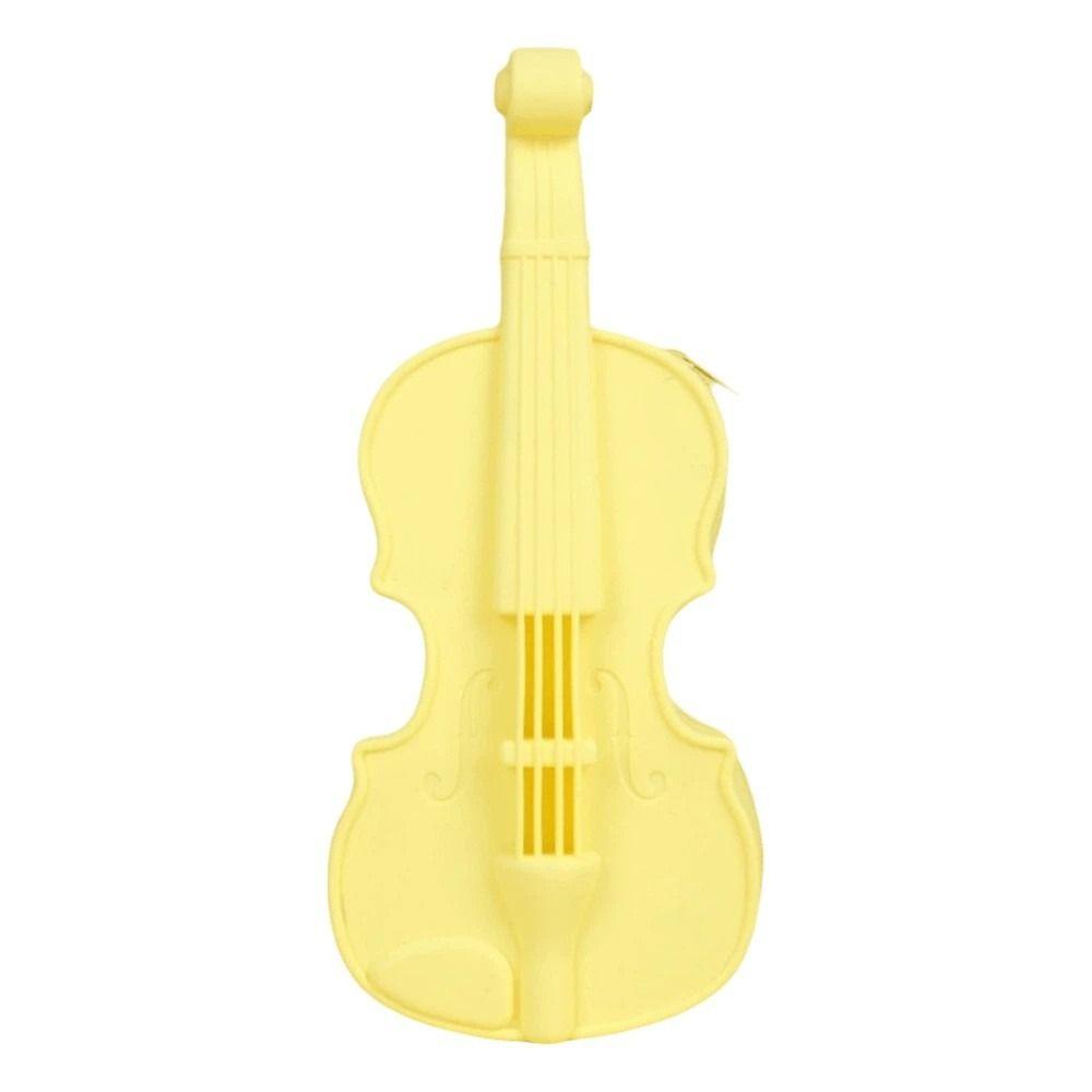 Cute Design Musical Note Cutouts Lightweight Silicone Pen Box Gift Music Lovers Daily Storage