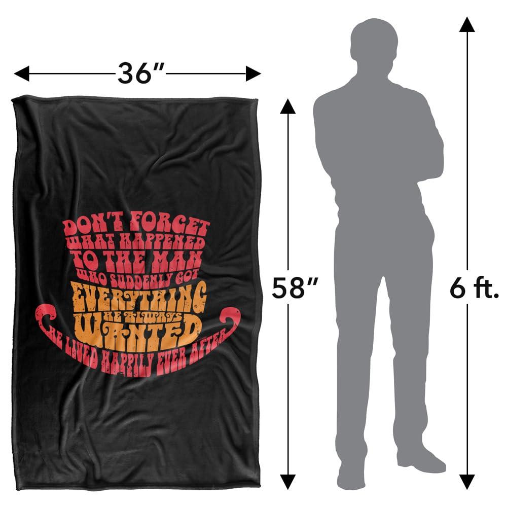 Willy Wonka & The Chocolate Factory He Lived Happily Ever After Blanket