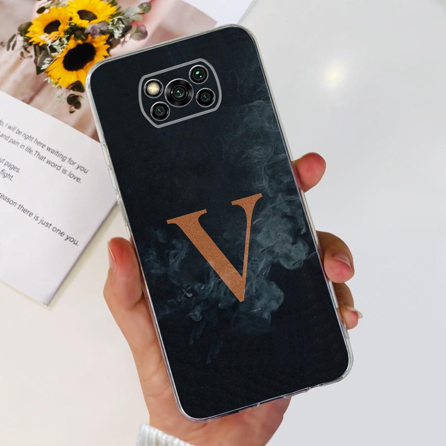 Для Xiaomi Poco X3 Pro PocoX3 Чехол Мягкий Силикон Прозрачный ТПУ Чехол Модный Буквы Мультфильм Милый Рисунок Для Xiomi Poco X3Pro x 3 Сумка