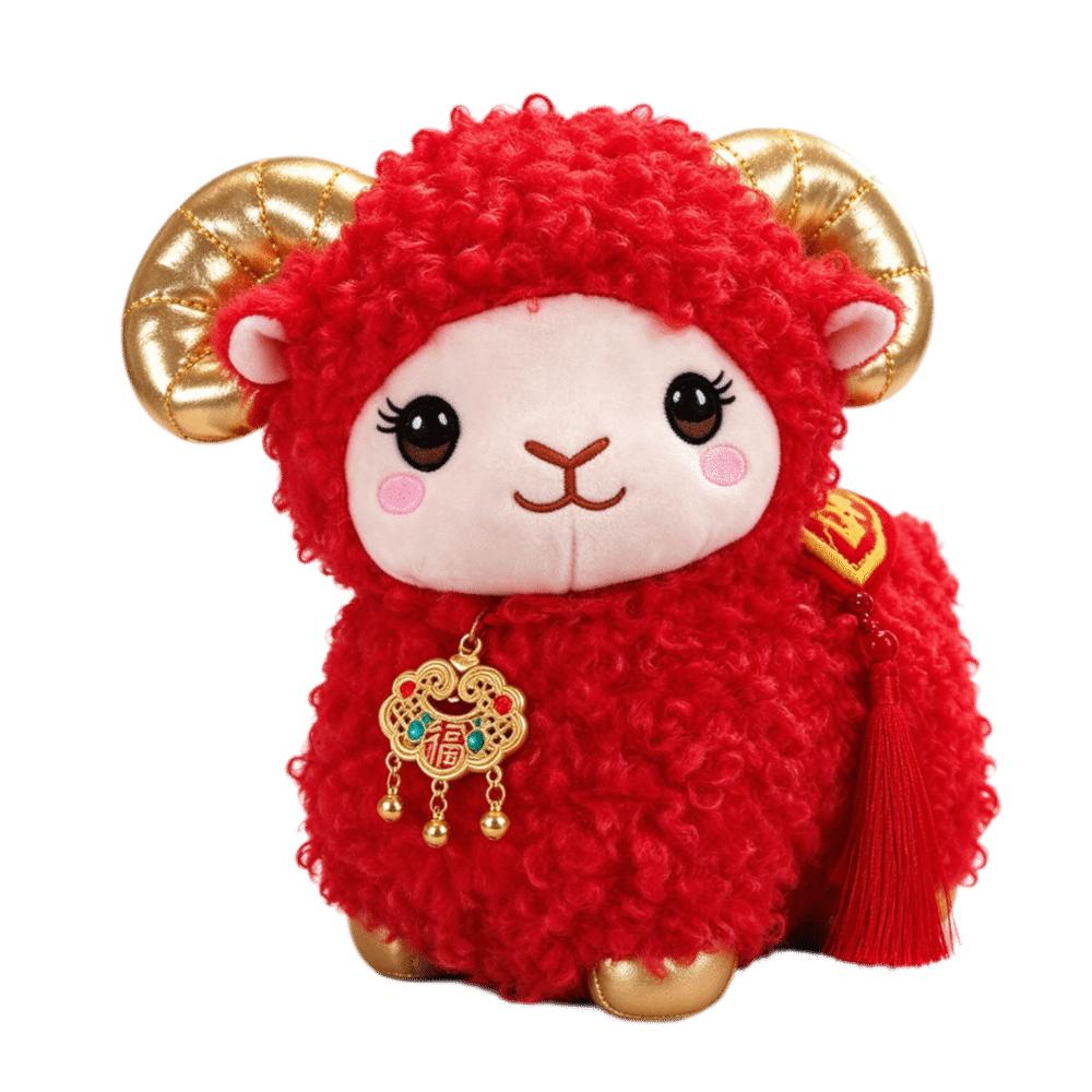 Fortune Simulation Sheep Plush Doll PP Cotton Lucky Sheep Plush Toy Kids Gifts