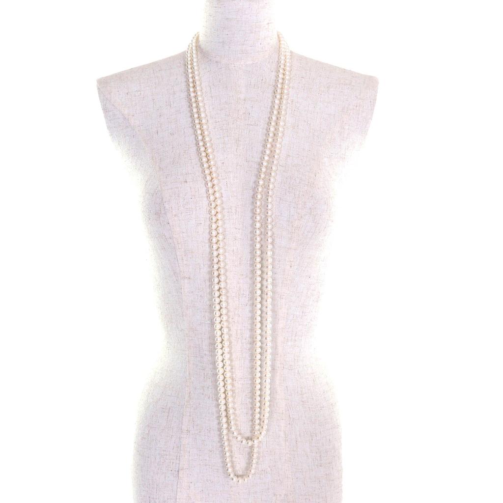 TIFFANY&Co. Necklace Long Pearl Necklace Accessories White System Pearl Women Used