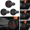 3 in 1 12/24V Car Volt Meter Auto LED Digital Voltmeter Gauge+Thermometer+USB Charger Current Meter Volt Detector Thermometer