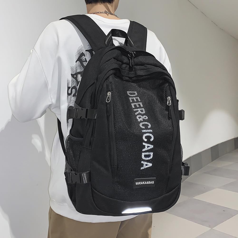 ZESU Korean Large Capacity Ideal for High School Junior High School and Ideal for Commuting to Mountain and More Women's Backpack, Students, Students,