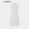 PORTS Women's Sleeveless V-Neck Commuter Dress