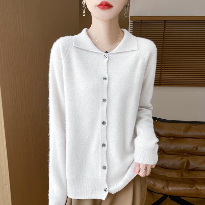 Женский кашемировый кардиган Qinghe кашемир 30% кашемир 70% шерсть осенне-зимний кашемировый кардиган мягкий и теплый