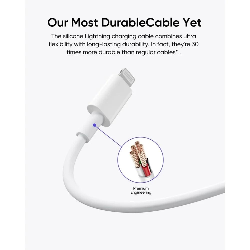 Зарядное устройство для iPhone, 5 шт., 6 футов, кабель USB C - Lightning, сертифицированный Apple MFi, кабель для зарядки iPhone 14/13/12/12 Pro Max/11