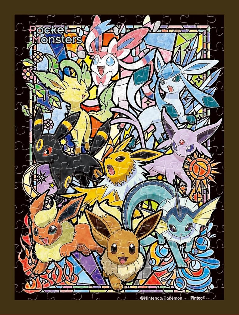 ENSKY Pokemon Eevee Evolutions x cm Mame Puzzle 150 Piece Jigsaw Puzzle 7.6 10.2 MA-40