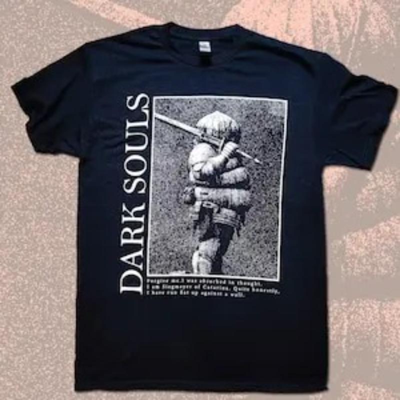 2026 Hot Sale Dark Souls Siegmeyer of Catarina Graphic T Shirt Men Women Vintage Game Cotton Short Sleeve Oversized Gaming Streetwear Casual Tops