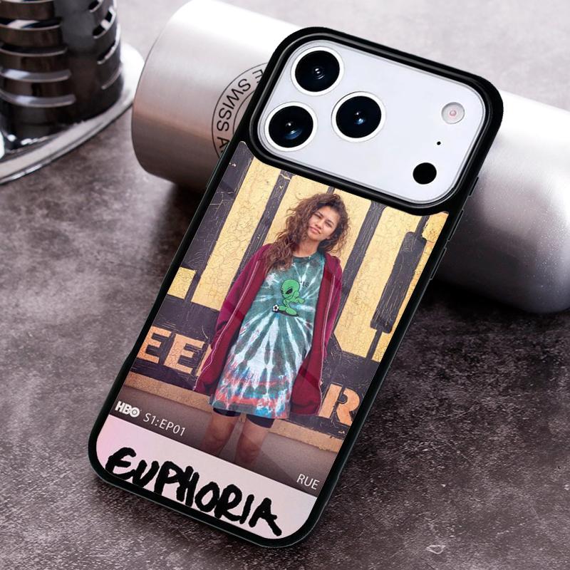 Чехол для телефона Euphoria Zendaya для iPhone 17 16 15 Pro Max Air 14 13 12 11 Plus Ударопрочный чехол