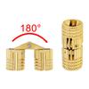 8 Pcs 8mm Invisible Brass Barrel Furniture Hinges, Fit for DIY Jewelry Box Hand Craft with 16 Pcs Screws,8 Mm High-speed Steel Drill