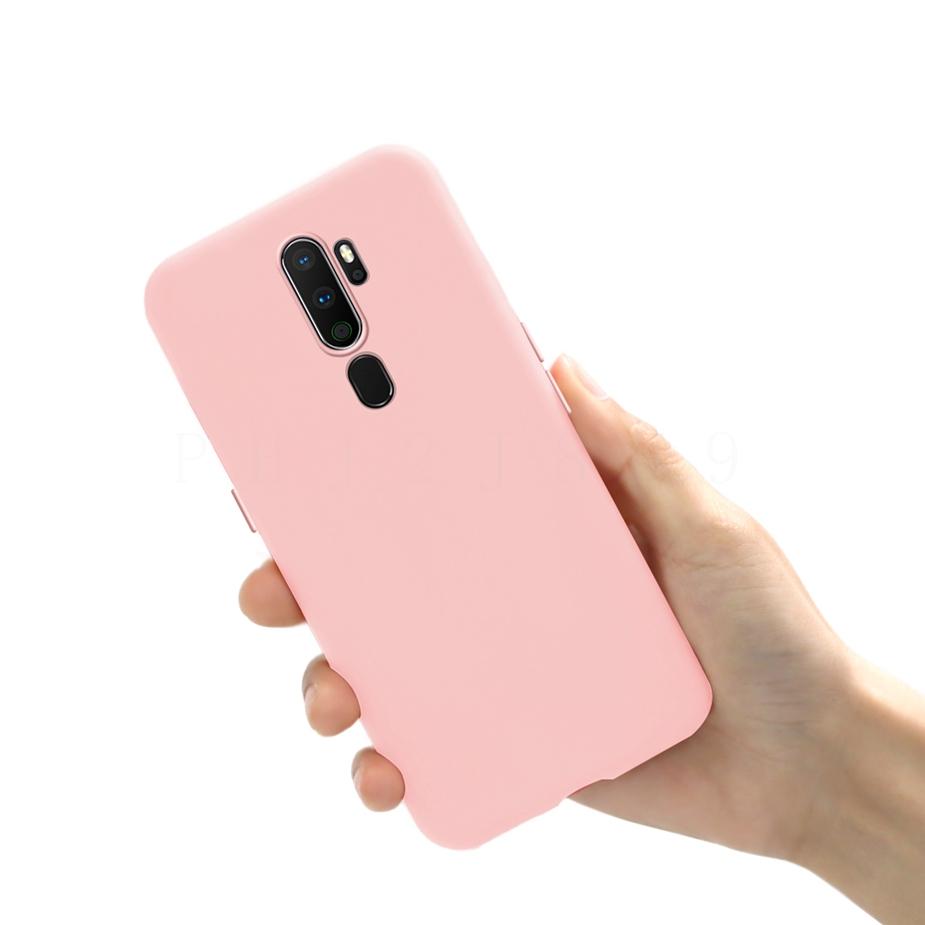 Гладкий чехол-конфетница для OPPO A5 (2020) Чехлы из жидкого силикона для OPPO A9 (2020) A11X Тонкий Мягкий Силиконовый Чехол из ТПУ Сумка для OPPO A5 2020