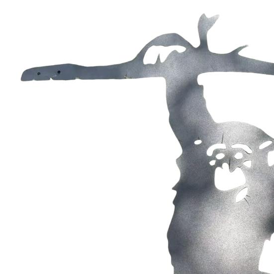 Металлическое украшение в виде обезьяны, показывающей средний палец, Садовое украшение в виде обезьяны для декора дерева, двора, забора