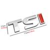 1Pcs 3D Metal TSI Car Side Fender Rear Trunk Emblem Car Styling Badge Sticker Decals for VW Volk+swa+gen Sagitar Golf Magotan Polaris Boracay