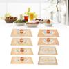 2 шт 30 см x 45 см ПВХ коврик для стола золотые салфетки подставки под чашки кухонное свадебное украшение