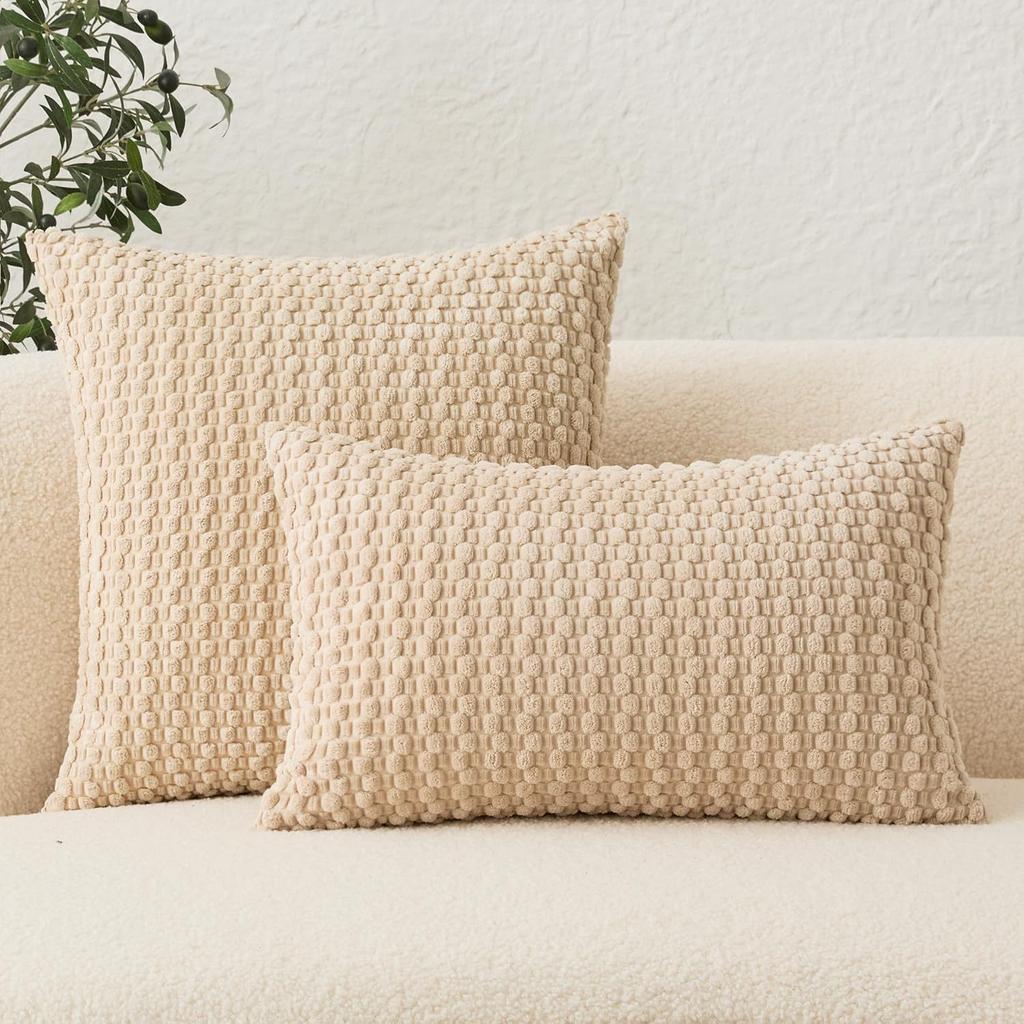 Новая вельветовая наволочка, наволочка для подушки, трехмерная подушка с пузырьками, клетчатая наволочка, спинка для дивана