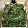 1Pc St.Patrick's Day Print Flannel Blanket, High quality Comfortable for All Seasons, Home Decor, Warmth and Comfort, Perfect for Christmas Gifts W73