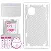 apgo Protective Skin Sticker for the Back+sides Compatible with Apple iPhone 11, Full Wrap Film, Foil, Vinyl - Pattern Transparent Carbon