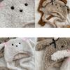 Cartoon Hat Thicken Head Wrap Furry Puppy Soft Thicken Hood for Women Outdoor Wear for Winter Sports Cycling Skiing