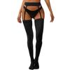 Womens Floral Lace Garter Belt Sheer Stockings One-Piece Tights Cutout Pantyhose