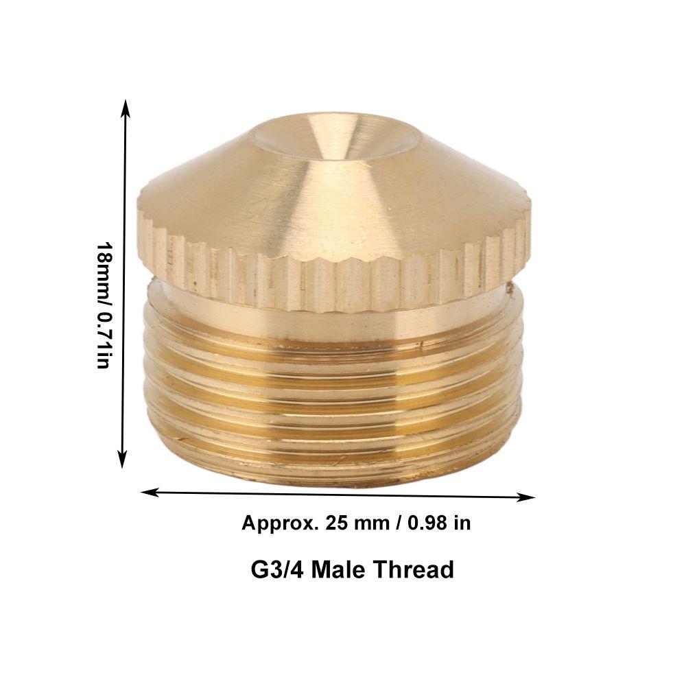 5PCS Fine Mist Misting Nozzles Gold Fog Nozzles Durable Garden Mist Sprinkler  Lawn Watering