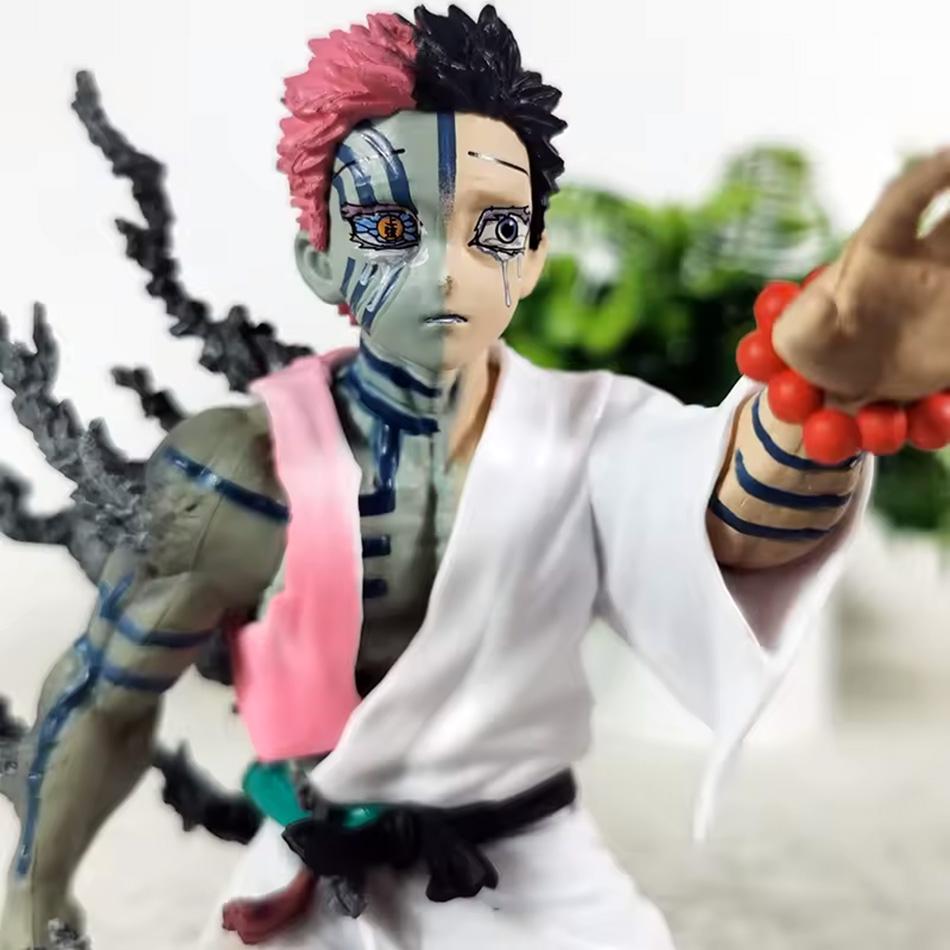 13cm New Demon Slayer Akaza Hakuji Anime Figure Model Doll Action Figurine Pvc Decoration Peripheral Desktop Ornament Toy Kid Friendly Entertaining