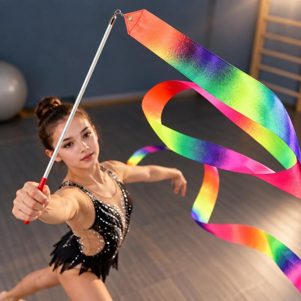 Rainbow Color Rhythmic Gymnastics Equipment Stick for Dance Accessories/for Art Dances