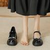 Туфли Мэри Джейн на толстом каблуке в стиле ретро Сяосянфэн, женские весенние новые туфли на толстой подошве, на подошве-маффин, японские одинарные туфли, универсальные маленькие кожаные туфли