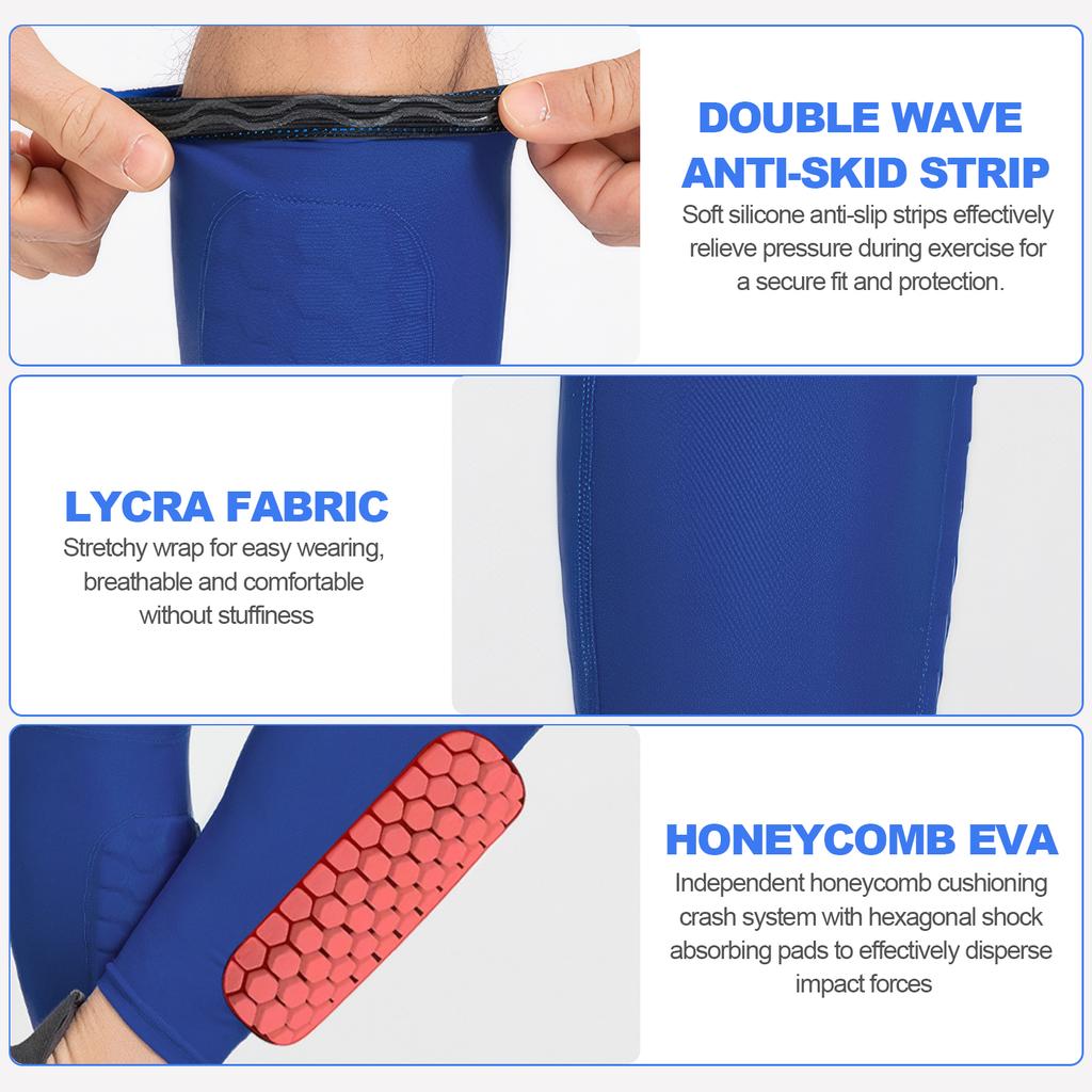 Soccer Shin Pads with Honeycomb Pads Football Shin Pads Breathable Lightweight Calf Protective Gear for Soccer Football 1
