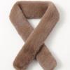 LALA Fur Scarf Petite-Brown