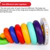 Stacking Music Children's Educational Rainbow Tower Ring 0-1 Year Old Infant Early Education Six Seven Eight Nine Months 10 Baby Toys