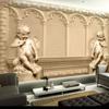 3d настенные обои в европейском стиле, 3d стереоскопический ангел, гостиная, телевизор, диван, фон, обои для спальни