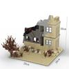 Военный MOC Второй мировой войны Маленькие руины Военная тренировочная база DIY Аксессуары Строительные блоки Кирпичики Игрушки Рождественские Подарки для детей