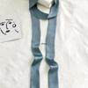 Women's Solid Silk Ribbon Scarf: Thin, Long, Narrow Neck Tie & Shirt Accessory