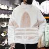 Adidas Originals Large Logo Stand Collar Sports Jacket Unisex Jackets Pink White HC0324