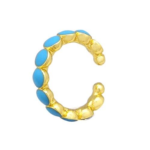 Одинарные серьги-каффы, неоновый зеленый, желтый, яркие флуоресцентные украшения, геометрические круглые U-образные серьги-клипсы без пирсинга, серьги-каффы Aretes