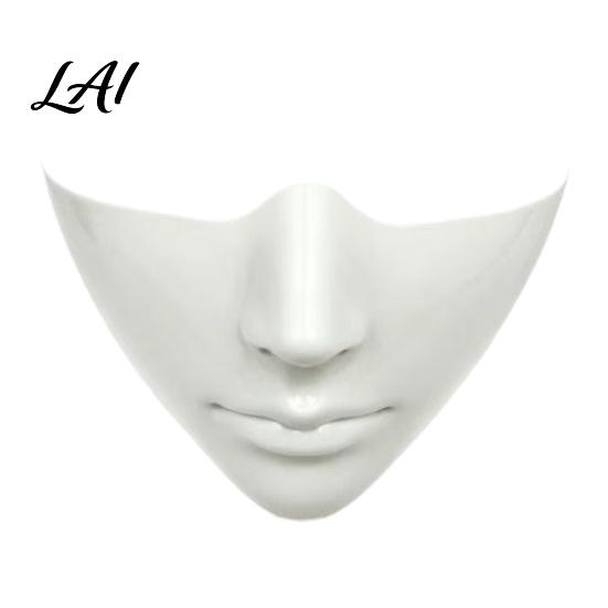 Themed Party Masquerade Accessories Half Face Mask for Cosplay Halloween Cyberpunk Mechanical Lower Plastic Masks with Adjustable Strap Photography