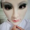 New Female Mask Latex Silicone Machina Realistic Human Skin Masks Halloween Dance Masquerade Beautiful Gender Reveal Wome