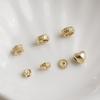Позолоченные (14K Gold-Filled) бусины-разделители в виде цветочного колеса для браслетов и ожерелий ручной работы