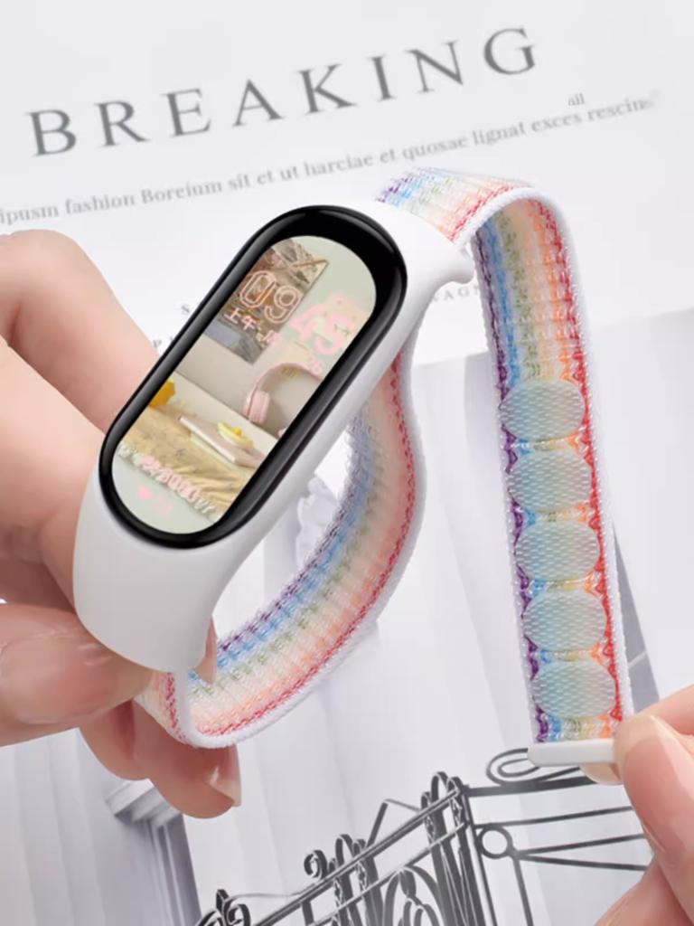 Для Mi Band 10 9 8 7 Ремешок Нейлоновый Спортивная петля часы Аксессуары pulsera correa Mi Band 4 Браслет xiaomi Mi Band 5 6 3 Браслет
