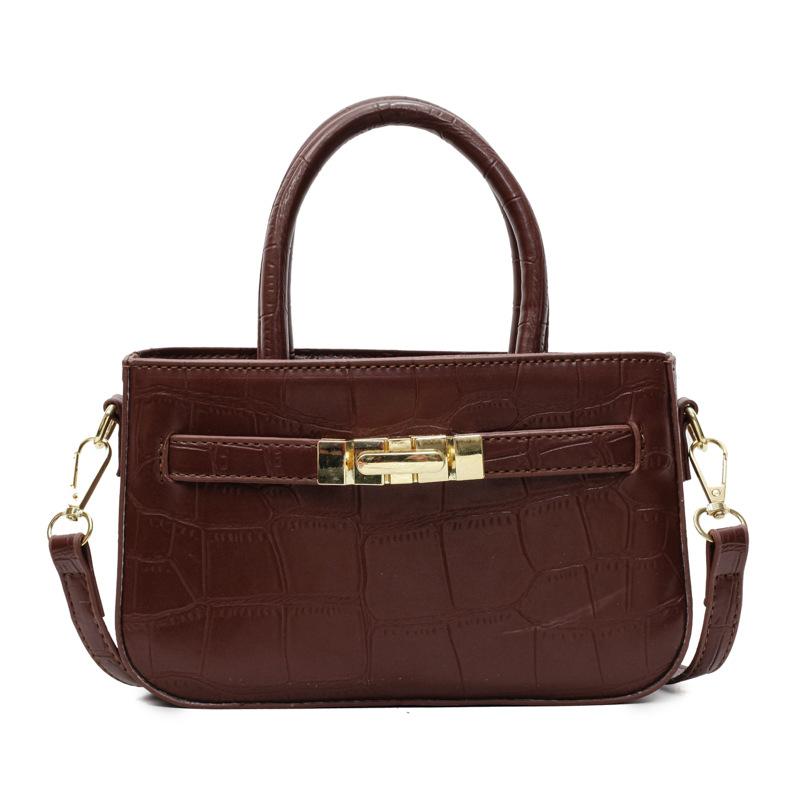 Trend Niche High-End Сумка с узором из крокодиловой кожи Женская сумка-мессенджер в иностранном стиле, однотонная сумка через плечо