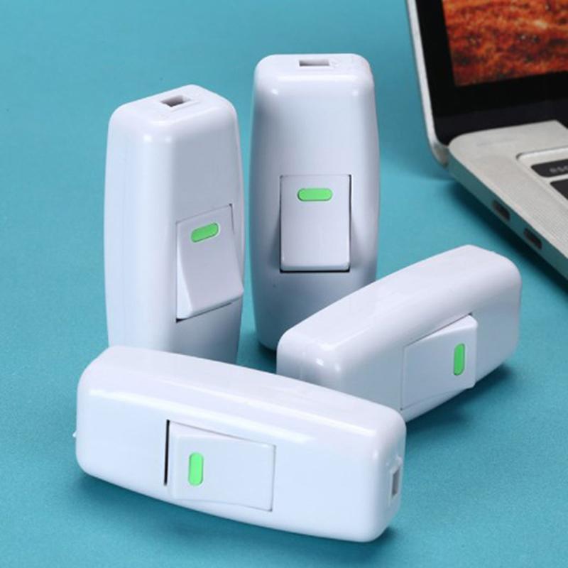 Выключатель света для дома Классический белый Встроенный ВКЛ/ВЫКЛ Настольная лампа Настольная лампа Кабель с выключателем Электроаксессуары