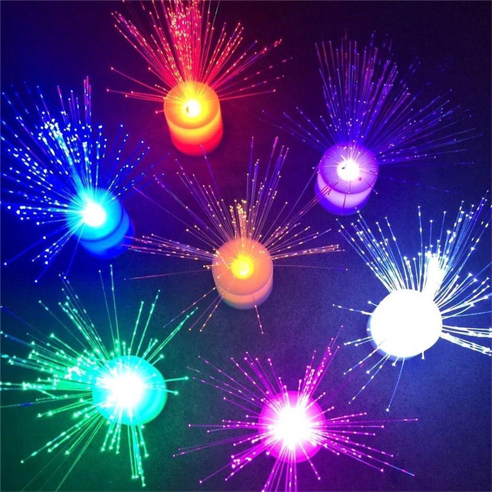 Flashing Holiday Home Decor LED Fiber Optic Light Christmas Decoration Night Lamp Multicolor